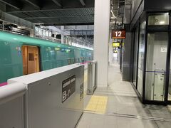 ふと目覚めると、もう終点、新函館北斗と。
知らぬ間に北海道。正味1時間。