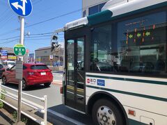 VISONから松阪駅前へ向かうバスを、愛宕町停留所で下車。
