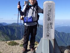 荒川前岳・標高3,068ｍ
18㎏のバックパックを背負って、3,000ｍ級は初体験。