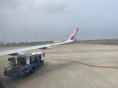 関西国際空港第二ターミナルに到着。若干遅れ気味で到着。後方の席を取っていたので降機するまでも多少時間が掛かります。早く降りたければ前方の席を取れば良かったのだけれど。まだ余裕。