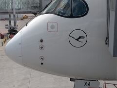 無事ミュンヘンに到着！
お世話になったルフトハンザ航空のA350-900です。