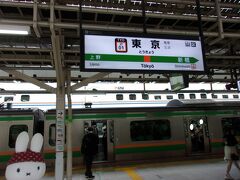 旅行日１日目(８月２３日)です。

家からＪＲ線に乗ってやって来ました。
今回の旅のスタートは東京駅です。

今回は久しぶりの新幹線に乗るので…、
