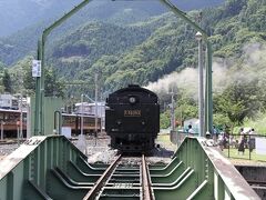 三峰口駅にて、転車台などの見学