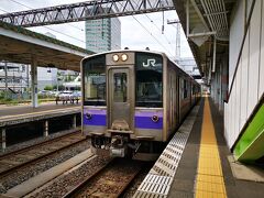 さて、せっかくなので中尊寺へ。
盛岡駅から平泉駅まで各駅で1時間10分ほどの旅。
ってか我の大嫌いなオールロングシートの701系だ(>_<｡)