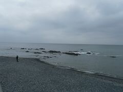 海岸には小さな岩場があり、そこがアオバト集団飛来地になっています（神奈川県天然記念物）。
