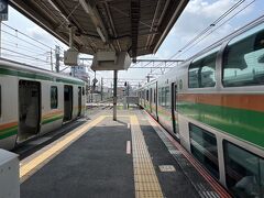今回の旅は普通から快速に乗り換える桶川駅からスタート