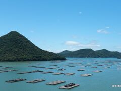 日生諸島　日生湾のカキ棚　岡山県備前市