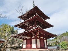 　法起寺から歩いて10分、法輪寺に着きました。こちらの三重塔は、薬師寺の西塔を再建した宮大工、西岡常一氏が手がけたものだそうです。