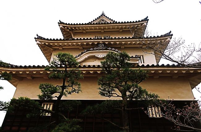丸亀-4 丸亀城d 天守-現存12天守中最小‐見学 ☆石垣総高60mの
