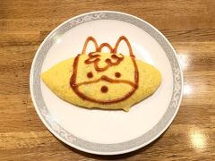 朝食もバイキング。ぐんまちゃんオムレツ出してくれます。かわいい。