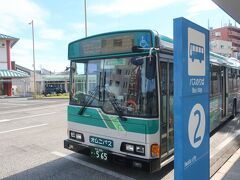 ちょうど来た磐田営業所行のバスに乗り移動します

バスは1時間に1本ほど