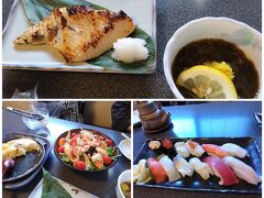 小樽の寿司店魚真で友人と夕食