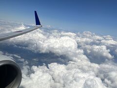 ANAで新潟空港に向かいました。下界は曇りでしたが、雲の上は綺麗です。