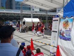 浜松駅到着、駅前には沖縄関連のイベント中。