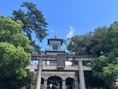 武家屋敷跡から金沢城跡の途中にある尾山神社　石川県では初詣の1番のスポットらしい