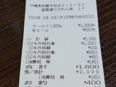 サーロイン200ｇで１０００円ですよ