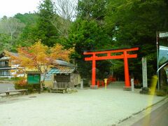 朱色の鳥居が際立つ「北畠神社」を通り過ぎてからＵターンします。

■北畠神社
奥一志の多気御所として栄華を誇った伊勢国司の北畠顕能（きたばたけ あきよし：1326 ～ 1383年）が祀られています。「太平記」ゆかりの神社でもあり、昔から多くの著名人がこの神社を訪れています。庭園は、日本三大武将庭園の一つで、国指定名勝となっています。

・北畠神社［津市観光協会］
　https://www.tsukanko.jp/spot/249/