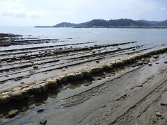 鬼の洗濯板。島の周囲全体がこういう岩で天然記念物だそう。