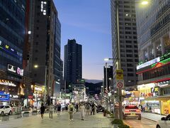 あとは海雲台をのんびりお散歩。
海雲台のメイン道路の真ん中に歩行者専用道路ができてる～。