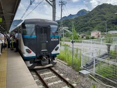 ★12:30
終点の長野原草津口駅で下車。ここからは草津温泉行きのバスに乗り換え～