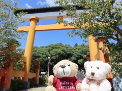 新田神社・二の鳥居前まで来ました。