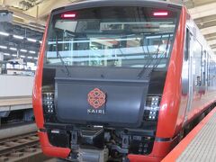 ＠新潟駅4番線
列車は既に入線しており、ハイブリッドとはいえ豪快なエンジンを唸らせていた。