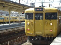 この先は岡山地区へ、また１１５系電車です
１３：３２，糸崎発