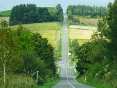 美瑛の丘の方をドライブ
ジェットコースターの道