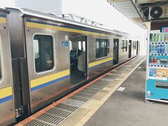 鹿島線で鹿島サッカースタジアムを目指します