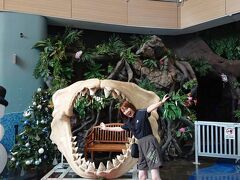 ザ・プラザのアンダーウォーターワールドの入り口のサメの歯！
すごい大きいよね～