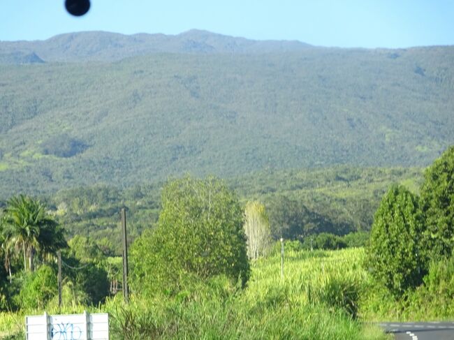 （車窓風景）山の方に登っていきます。