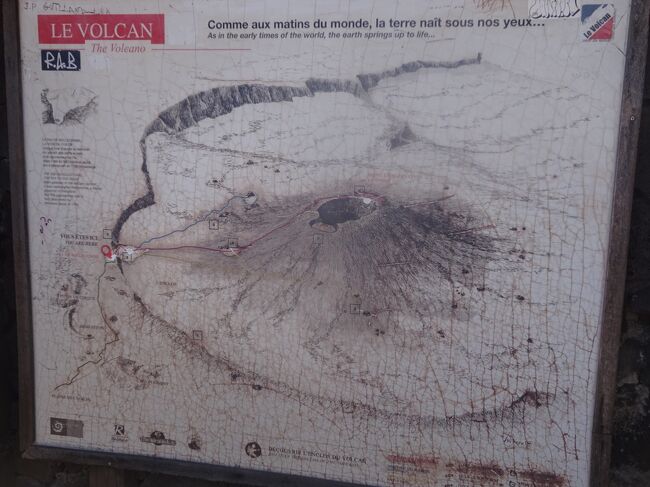 ヴォルカーノの模式図（大きなクレーターの中に沢山のクレーターがあります。）