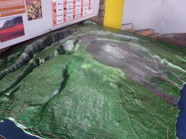 売店内の博物館の模式図