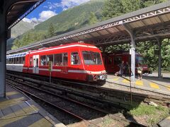 シャモニーモンブラン駅に到着