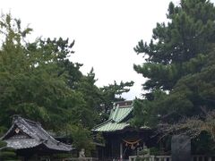 第六天神社。社殿を囲むような緑が美しいところ。
