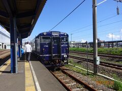 木古内駅から、いさりび鉄道で次の目的地に向かう。