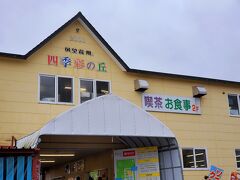 なんとかまだ雨が降らずに
四季彩の丘にたどり着けました。
この時期は入園料、駐車料金も無料です。