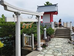 高台にある海津見神社です。
ここからの眺めがとても良いです。