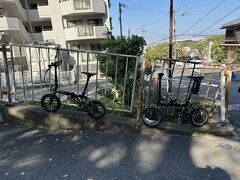 四條畷神社前に自転車を留め置き、車で野崎観音まで移動。