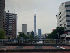 福神橋から見たスカイツリー