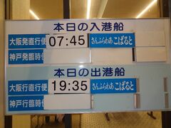 2023年1月21日現在‥
これまで大阪-別府航路に就航してきたさんふらわあこばると・新造第1船/さんふらわあくれないの新旧2隻が就航中。

本日の就航船は「さんふらわあこばると」です。