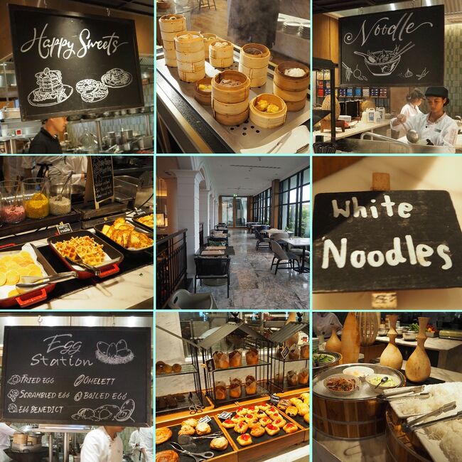 ■□■　８月8日【プーケット2日目】<br />□■□　コートヤード・プーケットタウン<br />■□■　レストラン（朝食）<br /><br />点心はじめ用意されている料理も多いんだけど<br />ハニースィーツ（ワッフル、パンケーキ）<br />ヌードル<br />エッグスタンド<br />など、その場で作ってくれる料理も充実。<br /><br />結構広いレストランです。<br />入店したときは、まだゲストは少なかったんだけど<br />僕が、朝食終わるころには8割がたテーブル埋まってました。<br /><br />宿泊客多いんだね。<br />