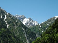 横坑で途中下車し、「タル沢横坑」という所から外部に出ると剣岳（裏剣）の八ツ峰がよく見えました。標高2999m。