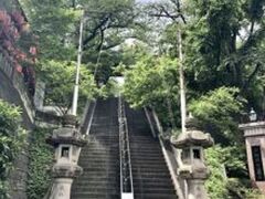 亀岡八幡宮のシンボルでもある長い階段！