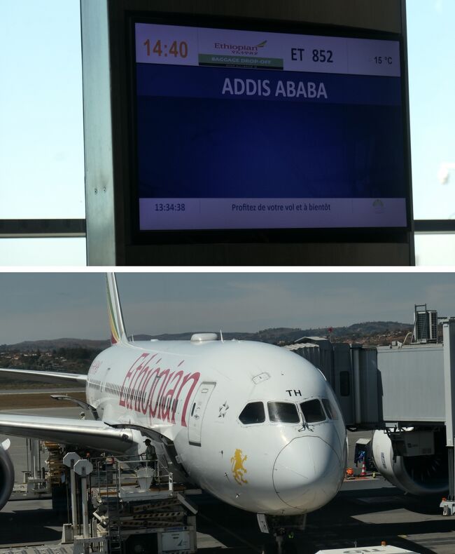 で、適当にレストランで食事をして、<br />=======================<br />10/8 ET852: TNR 14:50 -> ADD 19:30 <br />=======================<br />なる便でADDへ!