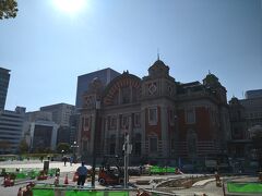 大阪市中央公会堂です。工事していて、なんだか騒がしい