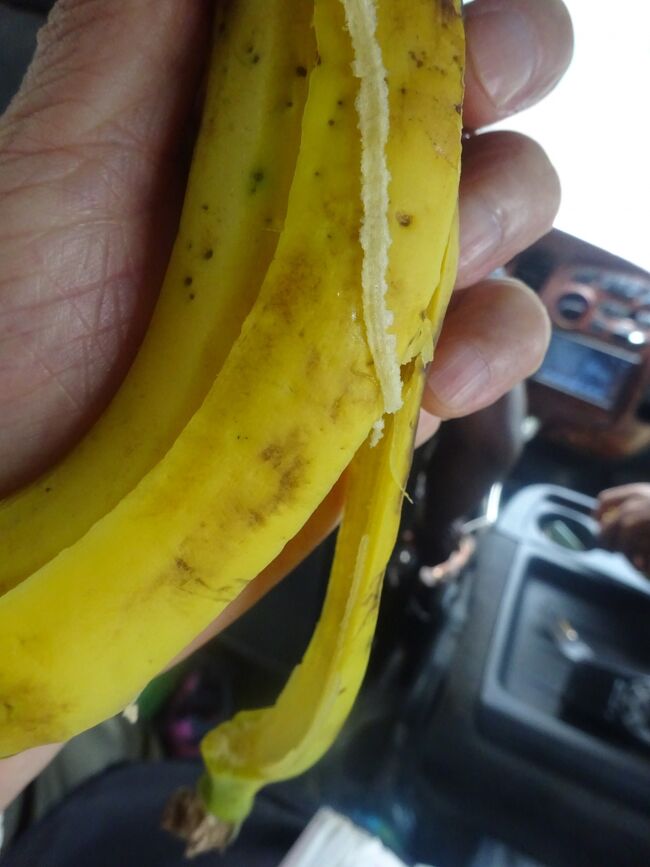 昼食が遅い為、Anivoranoでバナナを買いました。