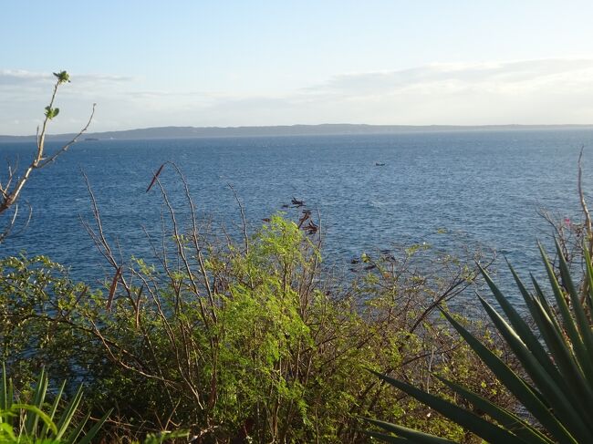 マダガスカル特潜四勇士慰霊碑のコラーユ岬よりインド洋を見ます。