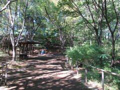 かつて軍の使節があった場所に造られた公園で、園内には湧水が湧き出るエリアや、カモが泳ぐ池、バーベキューが楽しめる施設、野球グランドがある多目的広場、伝統的な遊びやイベントが楽しめるふるさと農業体験館などがあり、保育士に連れられた保育園児が多数遊びに来ていました。シニアの方たちの散歩コースにもなっているようです。