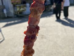 みはらし広場に移動して五浦ハムのハム焼きを購入。
香ばしくて脂ノリノリで美味しかったです。